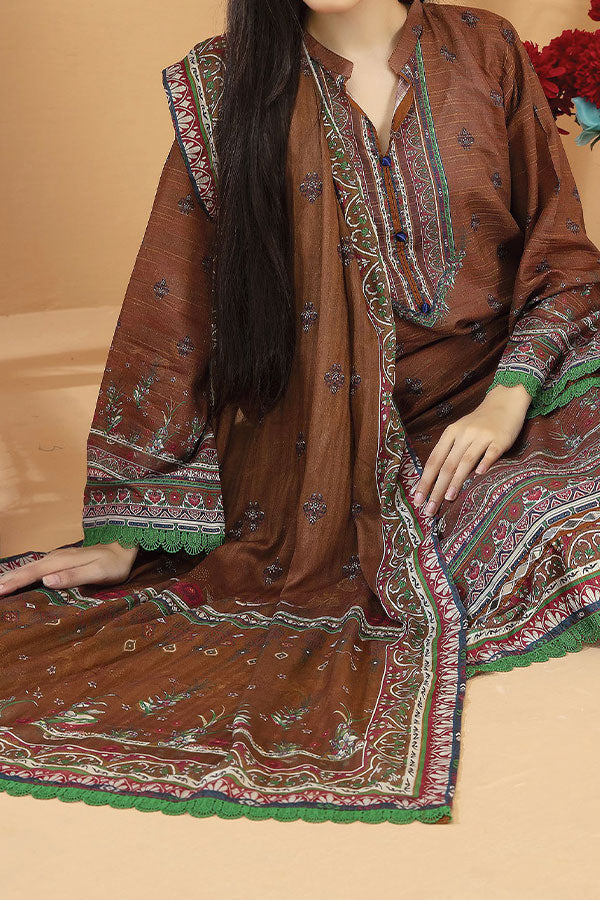 Hafiz Aarzo Digital Lawn`25 D#8 (Brown)