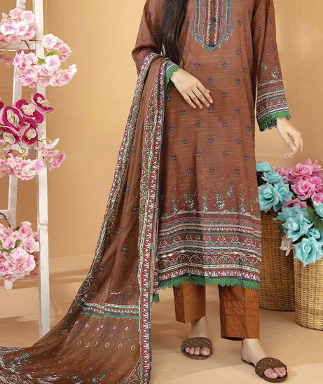 Hafiz Aarzo Digital Lawn`25 D#8 (Brown)
