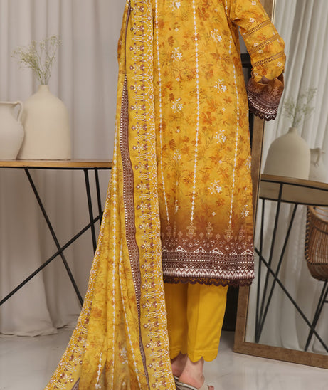 Hafiz Aleen Emb Lawn'25 D#63-Mustard