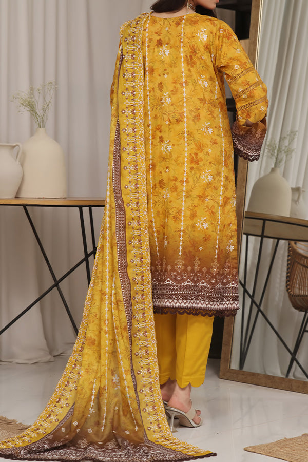 Hafiz Aleen Emb Lawn'25 D#63-Mustard