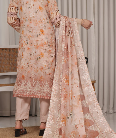 Hafiz Aleen Emb Lawn'25 D#65-L Peach