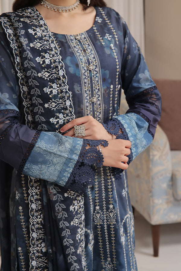 Hafiz Aleen Emb Lawn'25 D#67-Nevy Blue