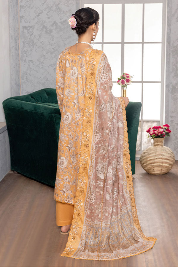 Hafiz Baala Emb Lawn`26 (Vol-3) D#1 (Mustard)