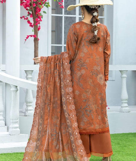 Hafiz Baala Emb Lawn`26 (Vol-3) D#1 (Rust)