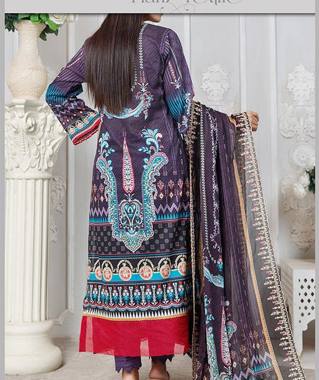 Hafiz Emb Lawn C/Dupatta`23 D#75