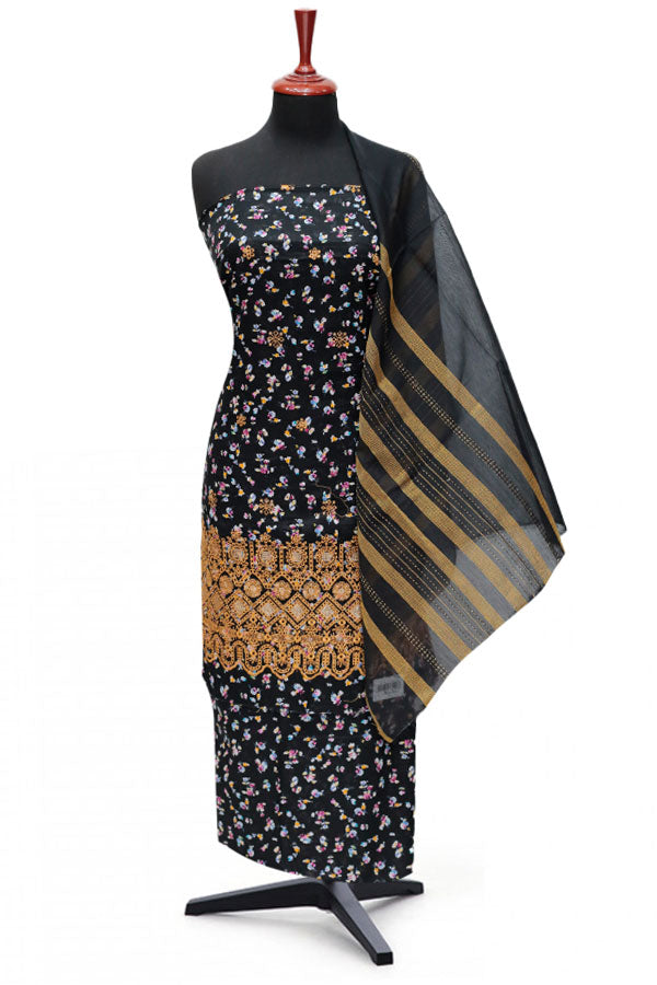 Hafiz Kiswa Print Lawn'24 D#107 Black