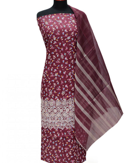 Hafiz Kiswa Print Lawn'24 D#107 Maroon