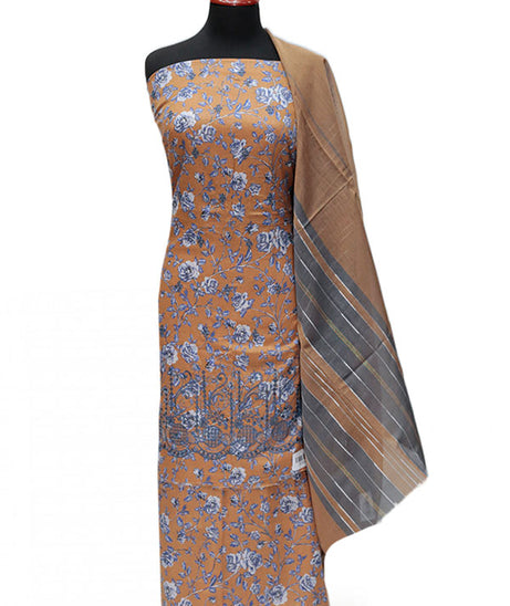 Hafiz Kiswa Print Lawn'24 D#108 Brown