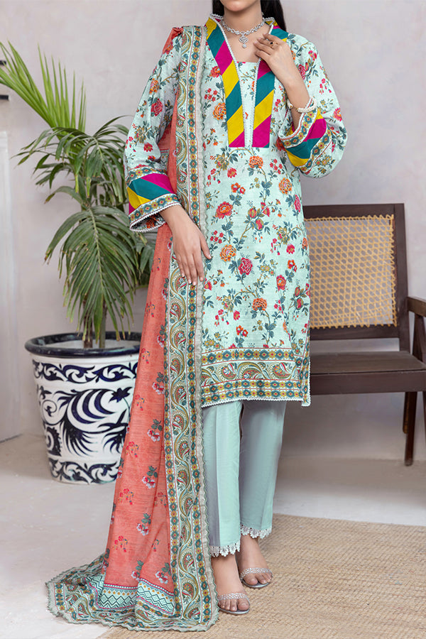 Hafiz Mahnoor Slub Lawn'25 D#83 (L Grey)