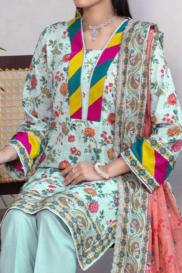 Hafiz Mahnoor Slub Lawn'25 D#83 (L Grey)