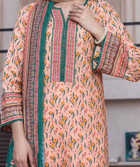 Hafiz Mahnoor Slub Lawn'25 D#84 (Peach)