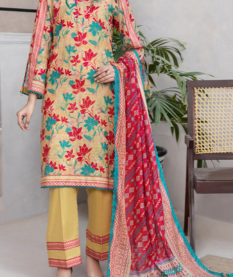 Hafiz Mahnoor Slub Lawn'25 D#85 (Golden)