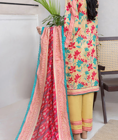 Hafiz Mahnoor Slub Lawn'25 D#85 (Golden)