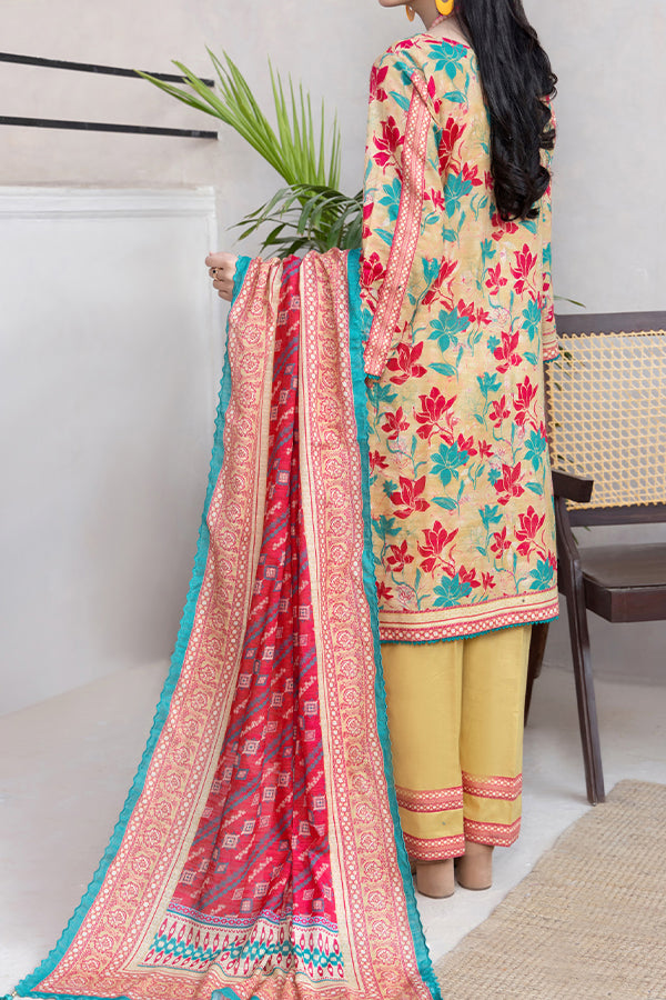 Hafiz Mahnoor Slub Lawn'25 D#85 (Golden)