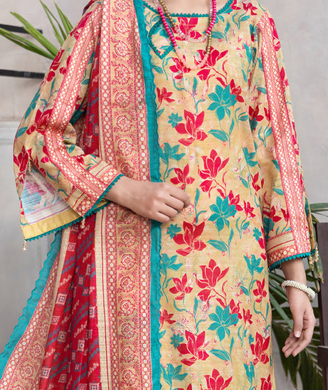 Hafiz Mahnoor Slub Lawn'25 D#85 (Golden)