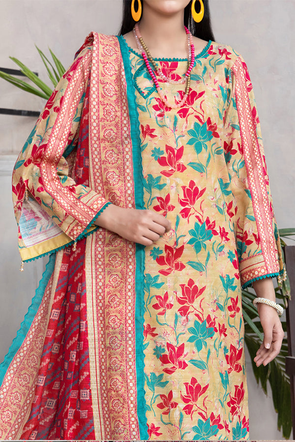 Hafiz Mahnoor Slub Lawn'25 D#85 (Golden)