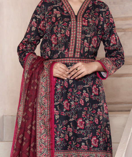 Hafiz Mahnoor Slub Lawn'25 D#88 (Black)