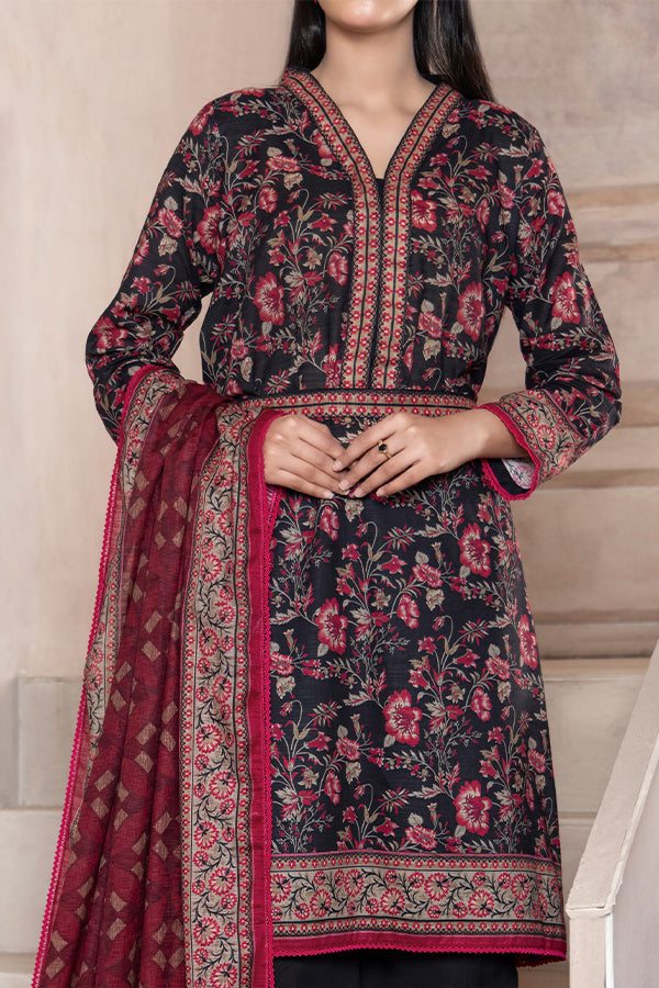 Hafiz Mahnoor Slub Lawn'25 D#88 (Black)