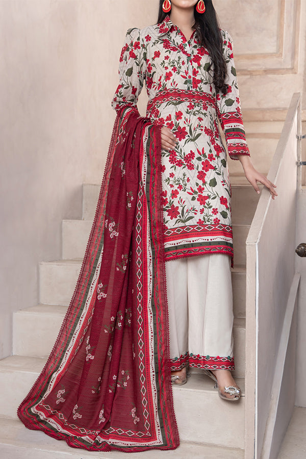 Hafiz Mahnoor Slub Lawn'25 D#90 (Fawn)