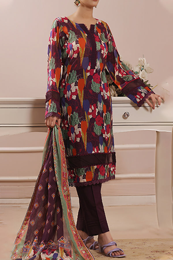 Hafiz Meerub Print Lawn'25 D#06