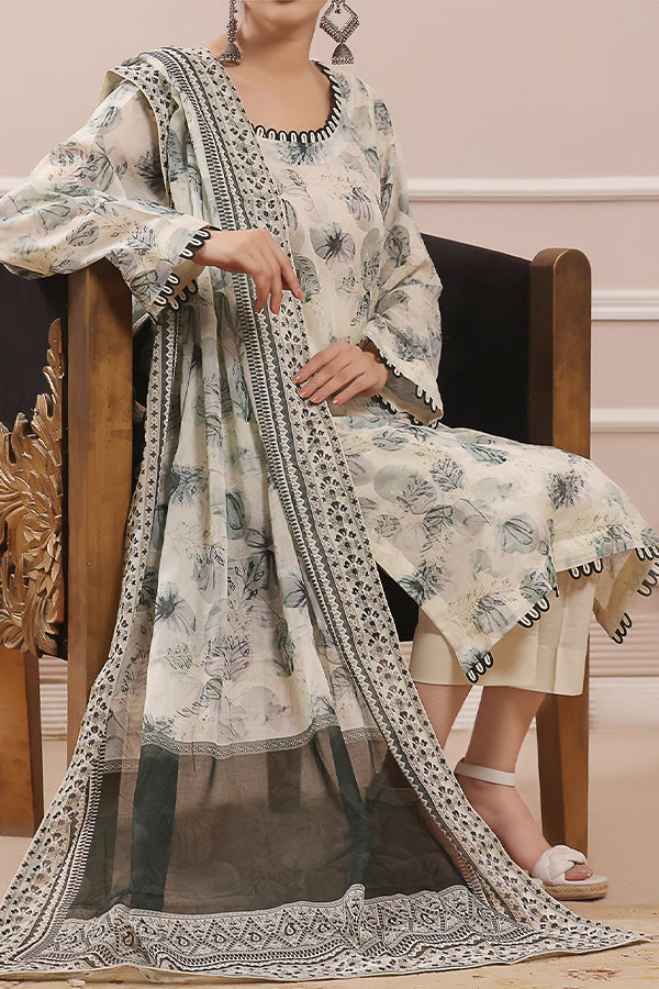 Hafiz Meerub Print Lawn'25 D#09