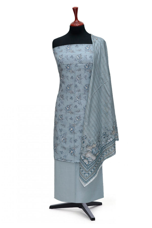 Hafiz Noor Print Lawn'24 D#69 (Grey)