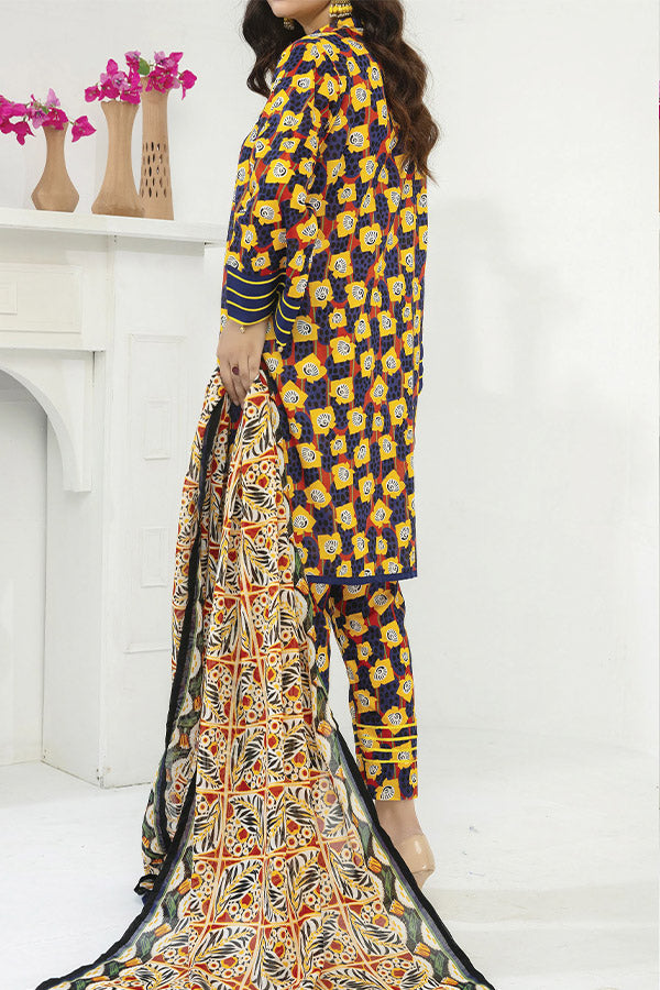 Hafiz Ramisha Print Lawn`25 D#04