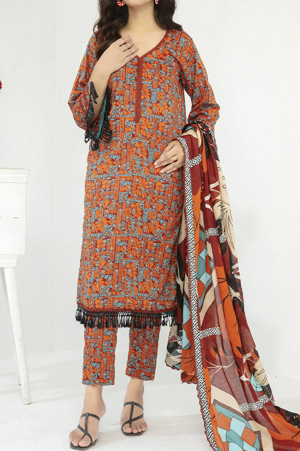 Hafiz Ramisha Print Lawn`25 D#06