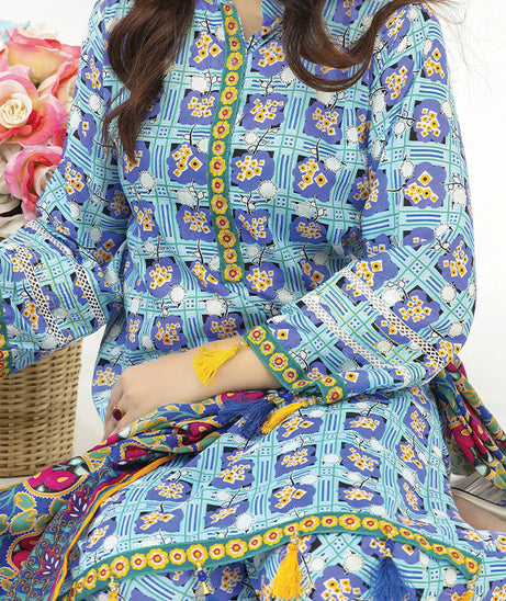Hafiz Ramisha Print Lawn`25 D#08