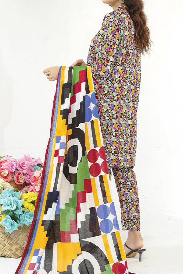 Hafiz Ramisha Print Lawn`25 D#09