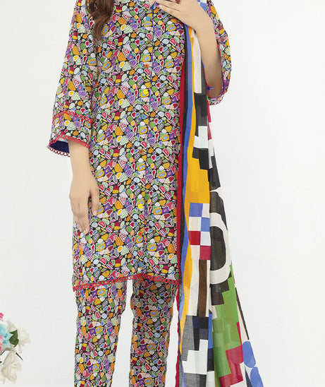 Hafiz Ramisha Print Lawn`25 D#09