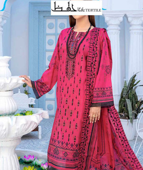Hafiz Sophi Emb Lawn'23 D#219 (Sh Pink)