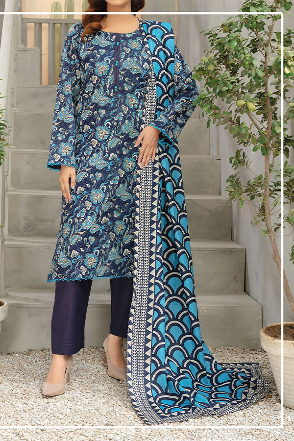 Hafiz Zara Lawn`25 D#41 (Nevy Blue)