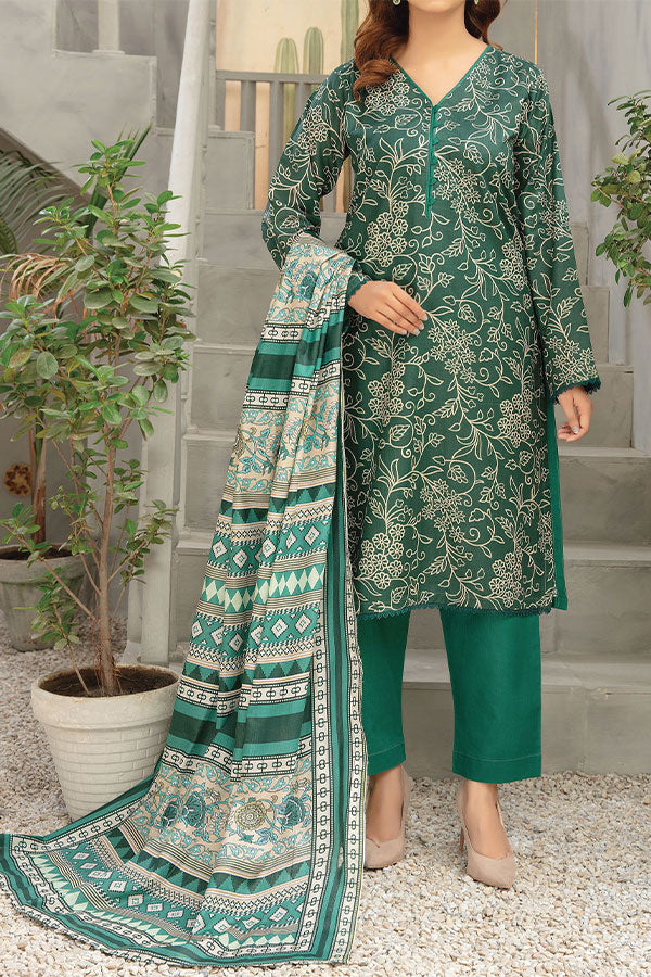 Hafiz Zara Lawn`25 D#43 (Bottel Green)