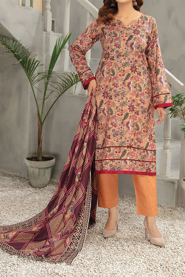 Hafiz Zara Lawn`25 D#44 (Rust)