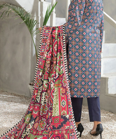 Hafiz Zara Lawn`25 D#45 (N Blue)