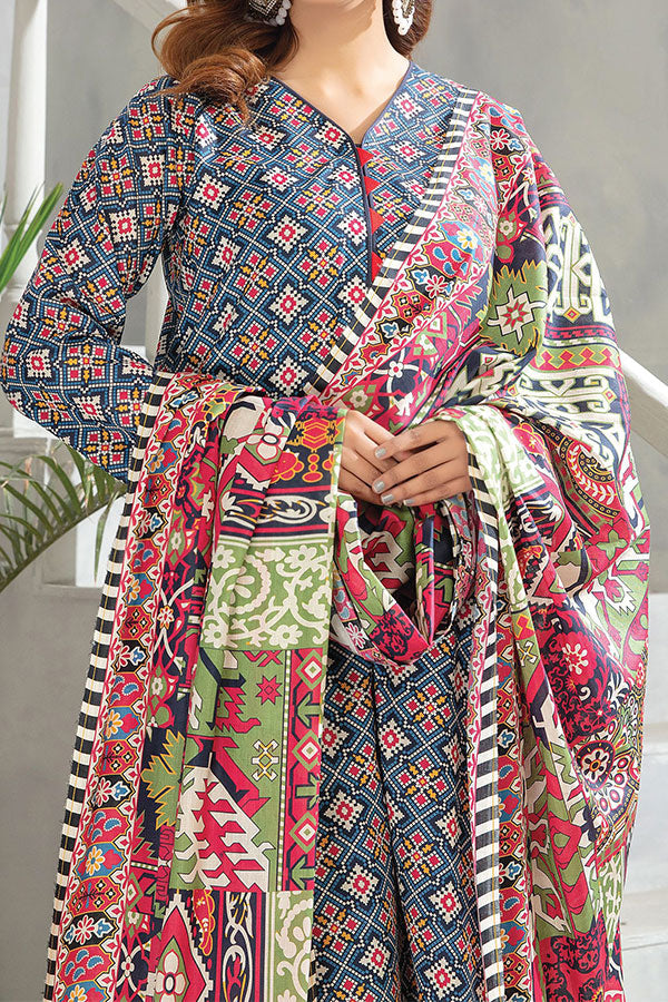 Hafiz Zara Lawn`25 D#45 (N Blue)