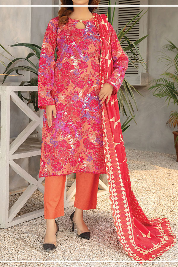 Hafiz Zara Lawn`25 D#47 (Carrot)