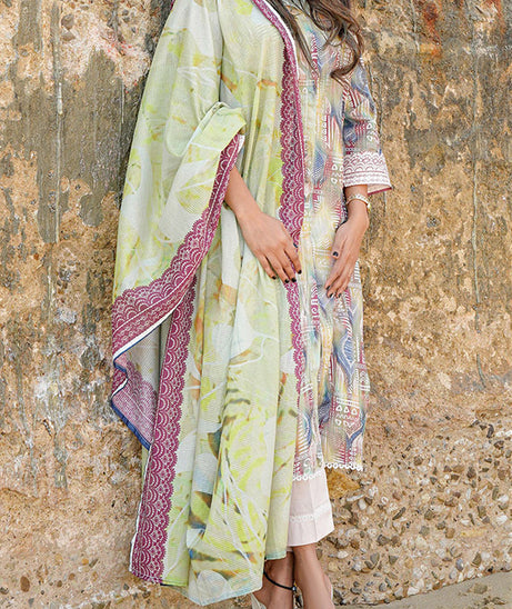 Hafiz Lavish Print Lawn`25 D#09 LT-PINK