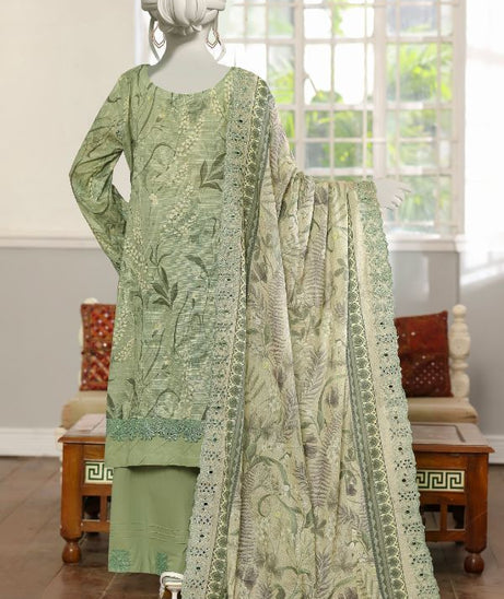 Hafiz Sehla P/Lawn`26 (Vol-3) D#1 (Apple Green)