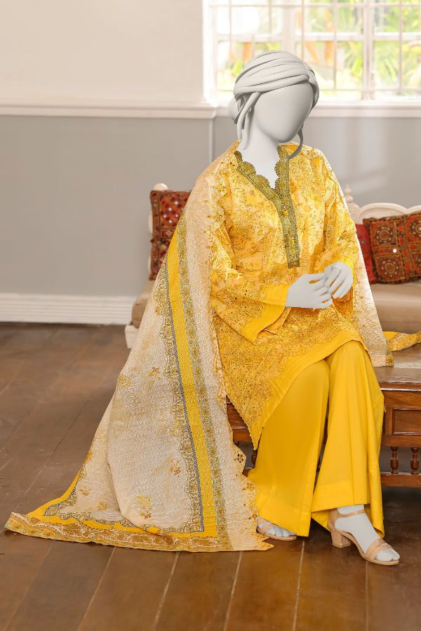 Hafiz Sehla P/Lawn`26 (Vol-3) D#1 (Yellow)