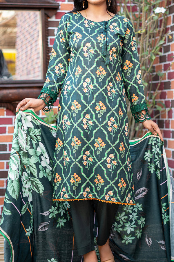 Hafiz Zara Digital Lawn`25 D#53 D-GREEN