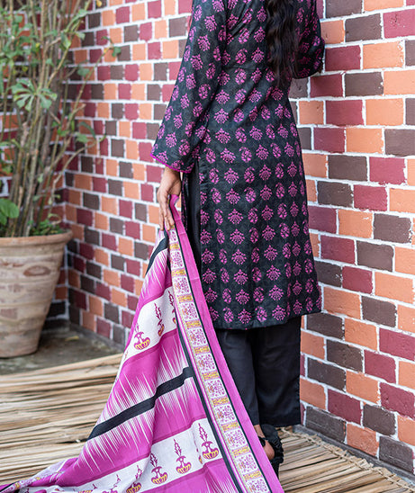 Hafiz Zara Digital Lawn`25 D#55 BLACK