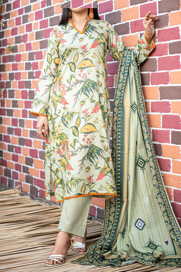 Hafiz Zara Digital Lawn`25 D#58 APPLE GREEN