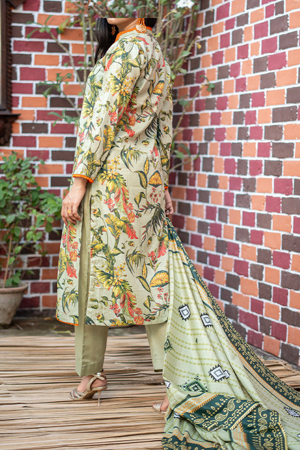 Hafiz Zara Digital Lawn`25 D#58 APPLE GREEN