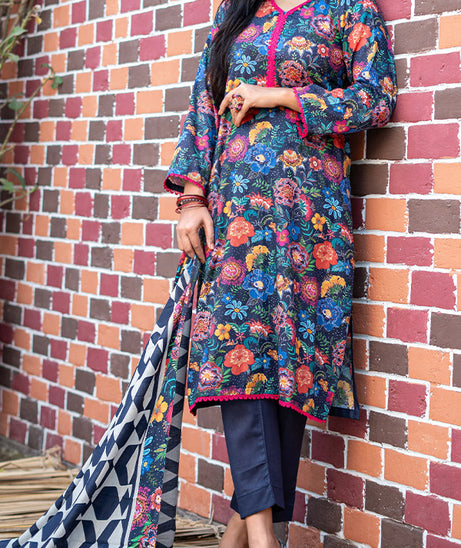 Hafiz Zara Digital Lawn`25 D#59 BLUE