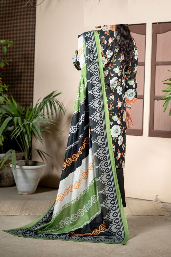 Hafiz Zara Lawn`25 (Vol-2) D#41 (Black)