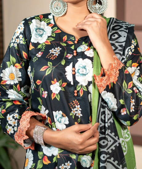 Hafiz Zara Lawn`25 (Vol-2) D#41 (Black)