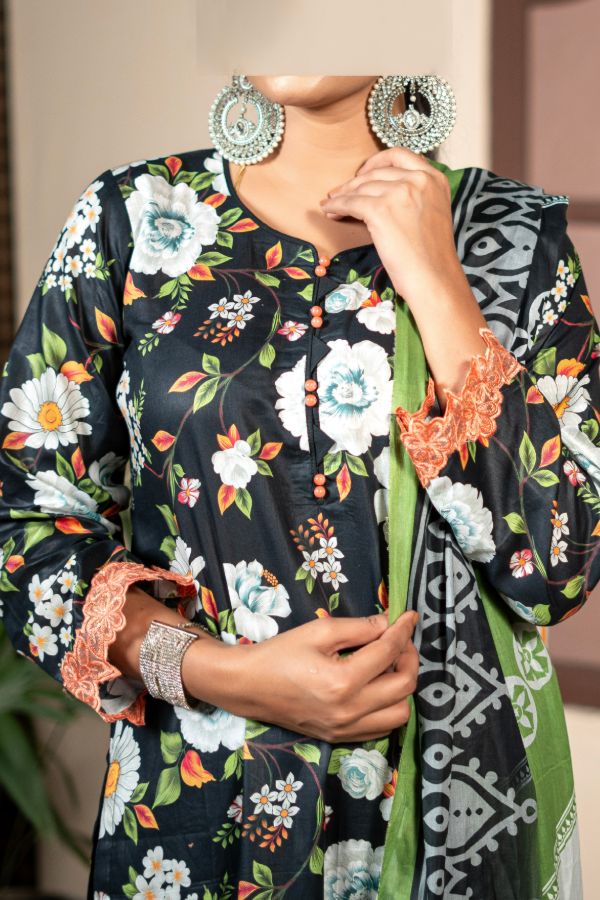 Hafiz Zara Lawn`25 (Vol-2) D#41 (Black)