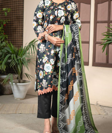 Hafiz Zara Lawn`25 (Vol-2) D#41 (Black)